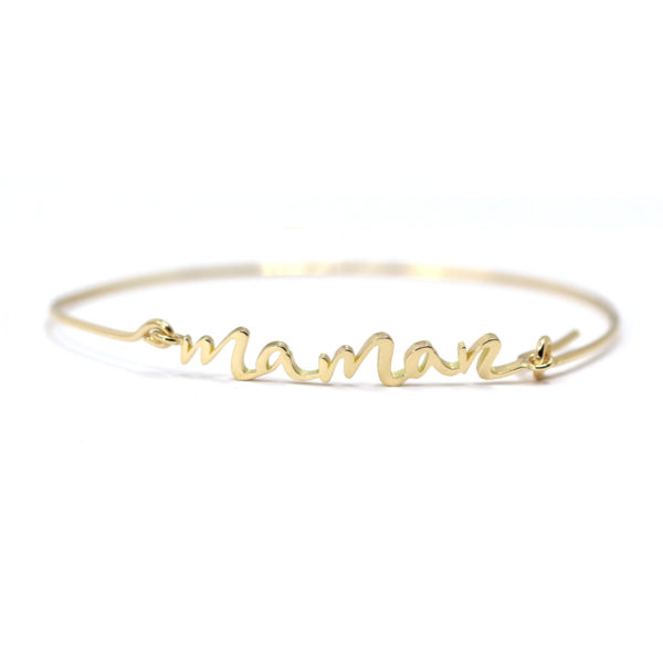 bracelet Maman or jaune