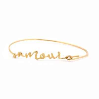 Bracelet Amour fil or