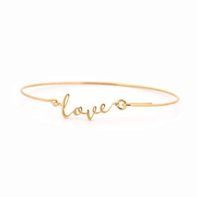Bracelet Love fil or