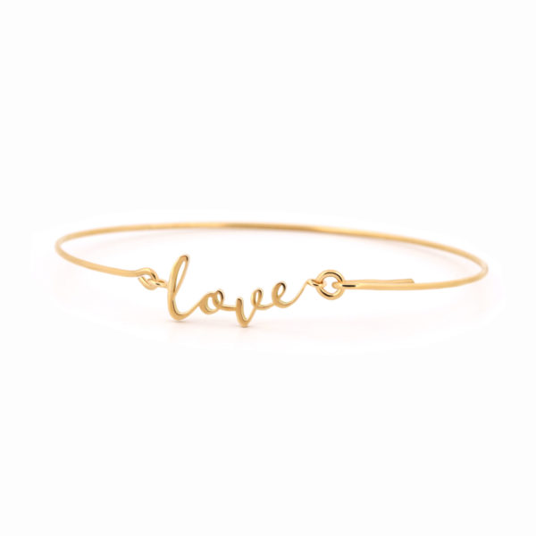 Bracelet Love fil or