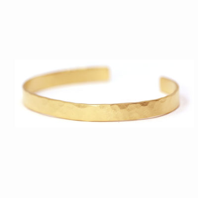 bracelet Urban Tribe bande martelée vermeil