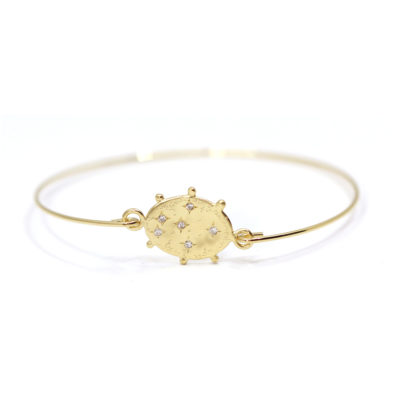 bracelet jonc fin Nuit Etoilée