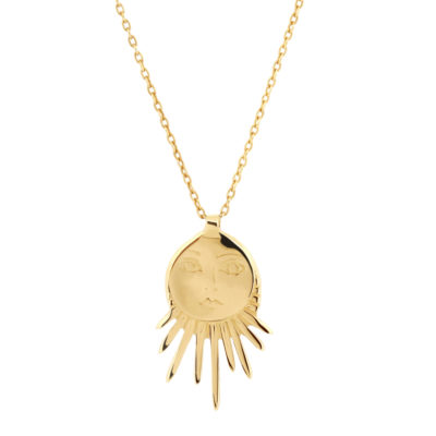 Collier Grand Soleil or jaune