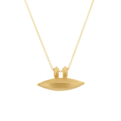 Collier Talisman or jaune
