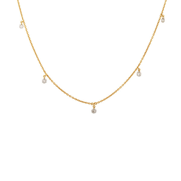 Collier Elixir #2 or jaune et diamants