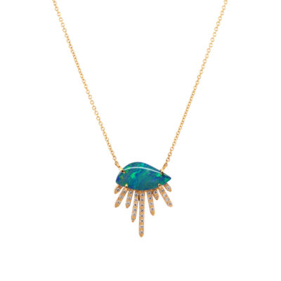 Collier Cielo opale et diamants