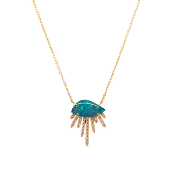 Collier Cielo opale et diamants