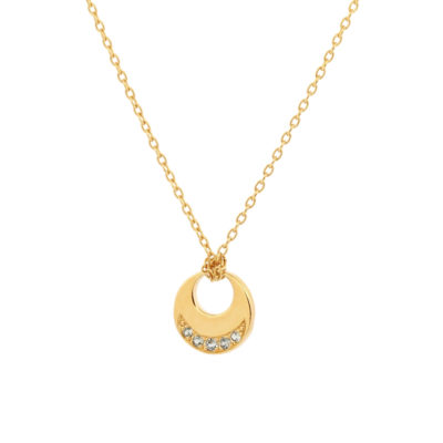 Collier Eclipse #2 vermeil et saphirs verts