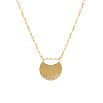 Collier Eclipse #3 vermeil et saphirs verts