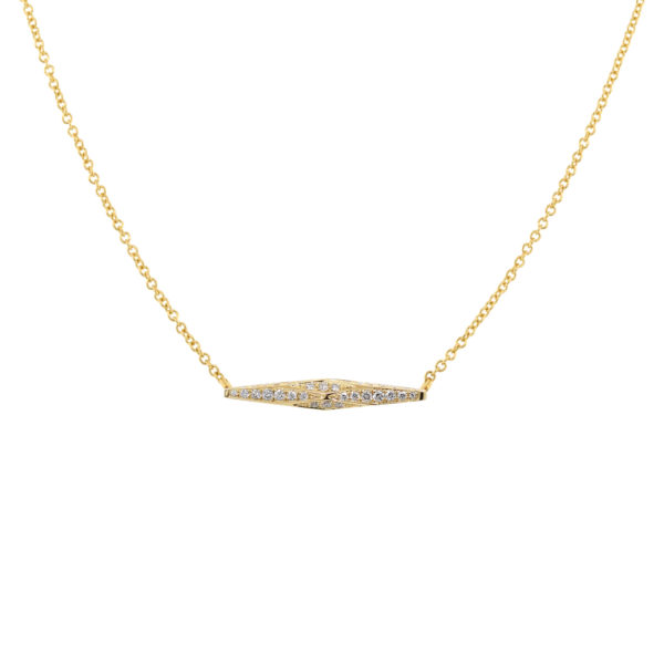 Collier Urban Tribe or jaune et diamants 10 ans