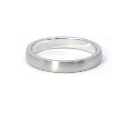 Alliance homme guillaume 3.50mm or blanc brossé