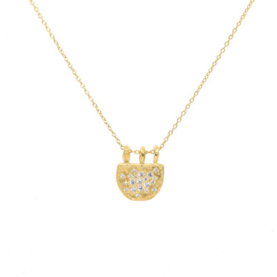 Collier Cadenas cz et vermeil