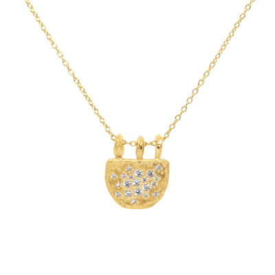 Collier Cadenas cz et vermeil