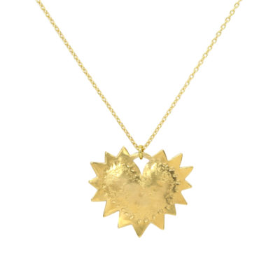 Collier Coeur ExVoto vermeil chaîne fine