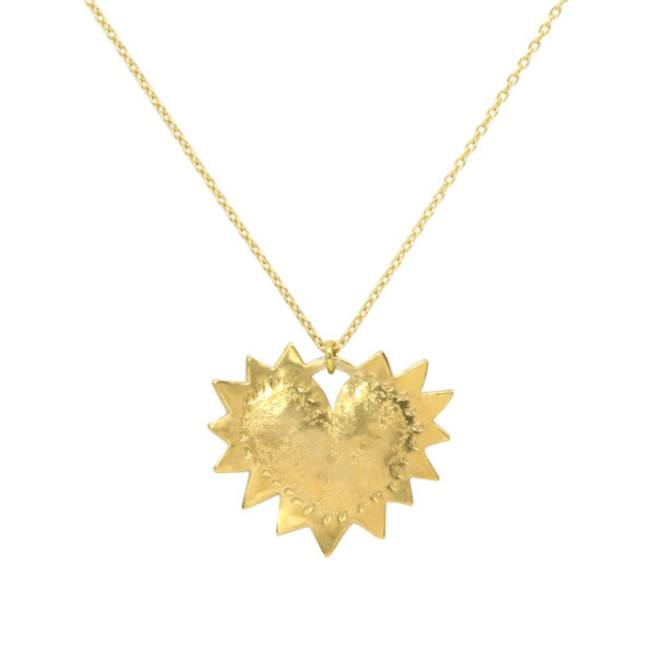 Collier Coeur ExVoto vermeil chaîne fine