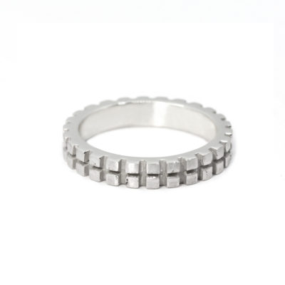 Bague homme Jack demi 4mm argent