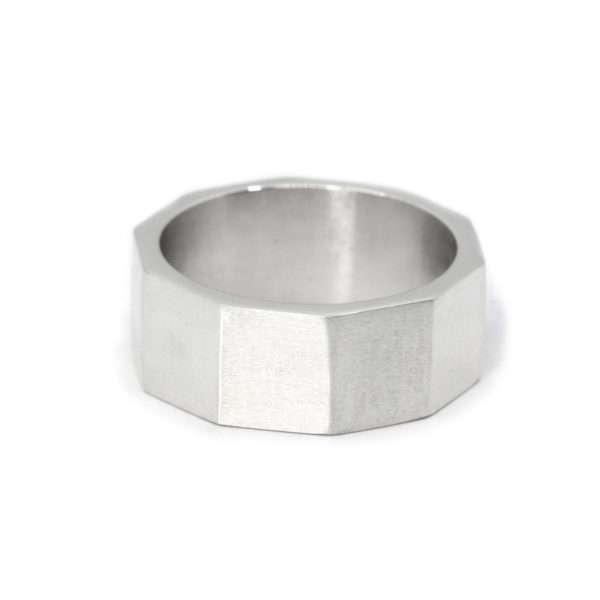 Bague homme Jul 10mm argent