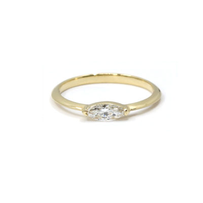 Alliance L'Elégante or jaune et diamant