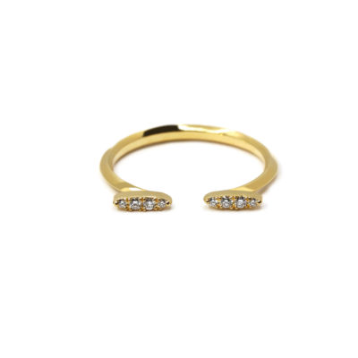 Bague Urban Tribe or jaune et diamants