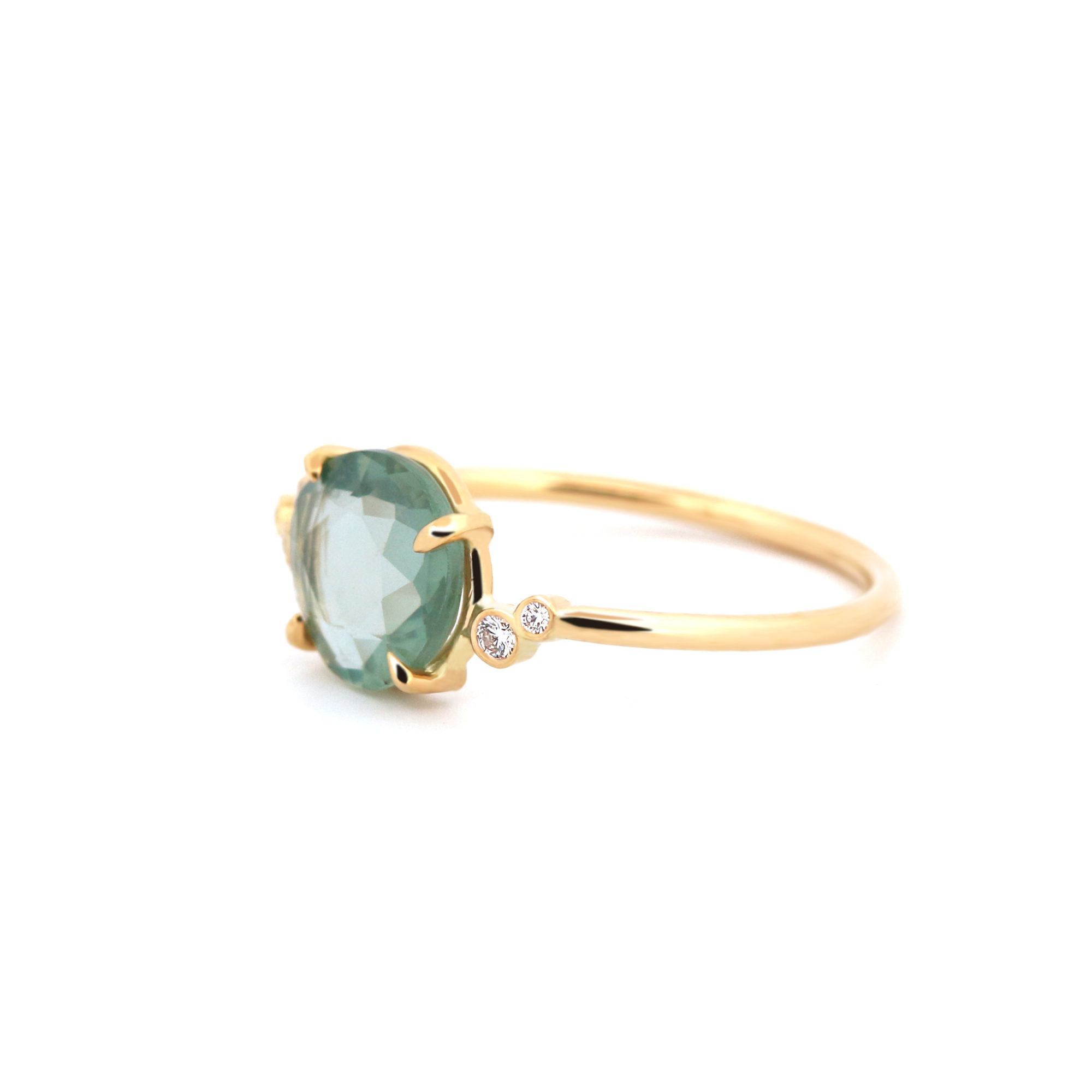 Bague Ronda saphir et diamants