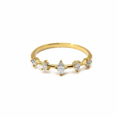 Alliance Dis-Moi Oui or jaune et diamants