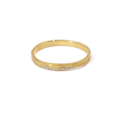 Alliance La Belle or jaune et diamants