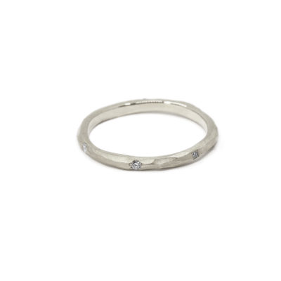 Alliance La Coquette or blanc et diamants