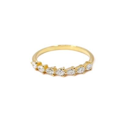 Alliance La Sensuelle or jaune et diamants