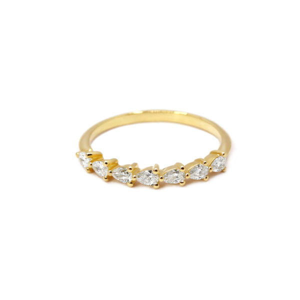 Alliance La Sensuelle or jaune et diamants