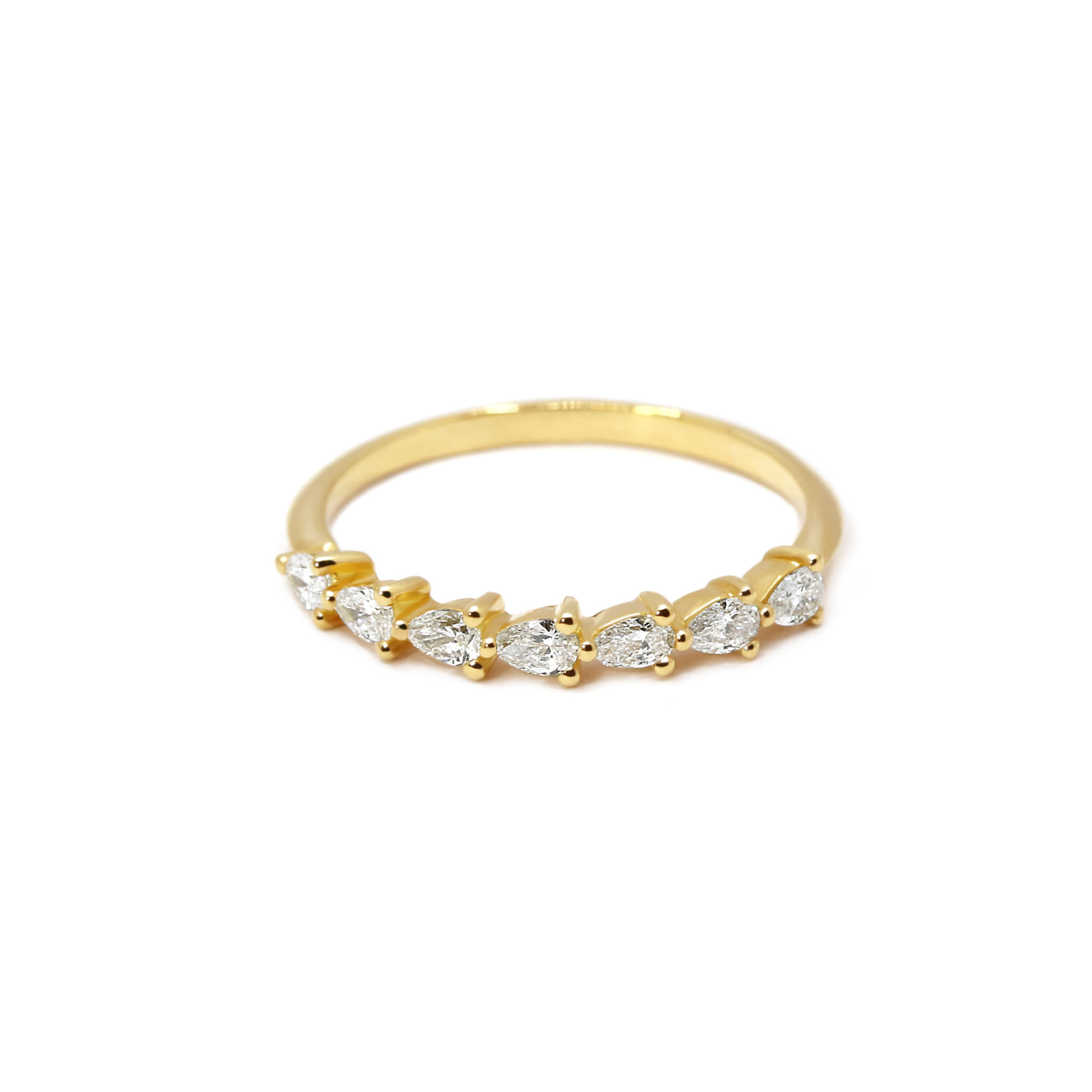 Alliance La Sensuelle or jaune et diamants
