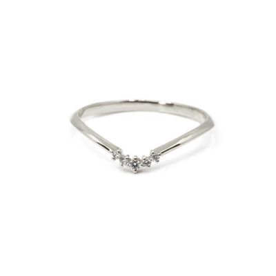 Alliance Mara or blanc et diamants