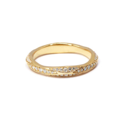 Alliance Urban Tribe or jaune et diamants 10 ans