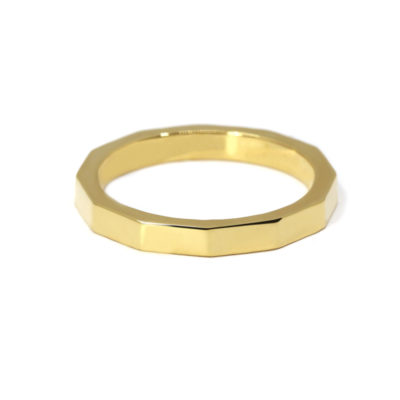 Alliance homme Jules 3.00mm or jaune 12 facettes