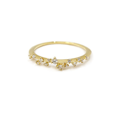 Bague Jardin des Délices or jaune et diamants