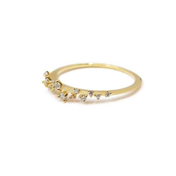 Bague Jardin des Délices or jaune et diamants-2