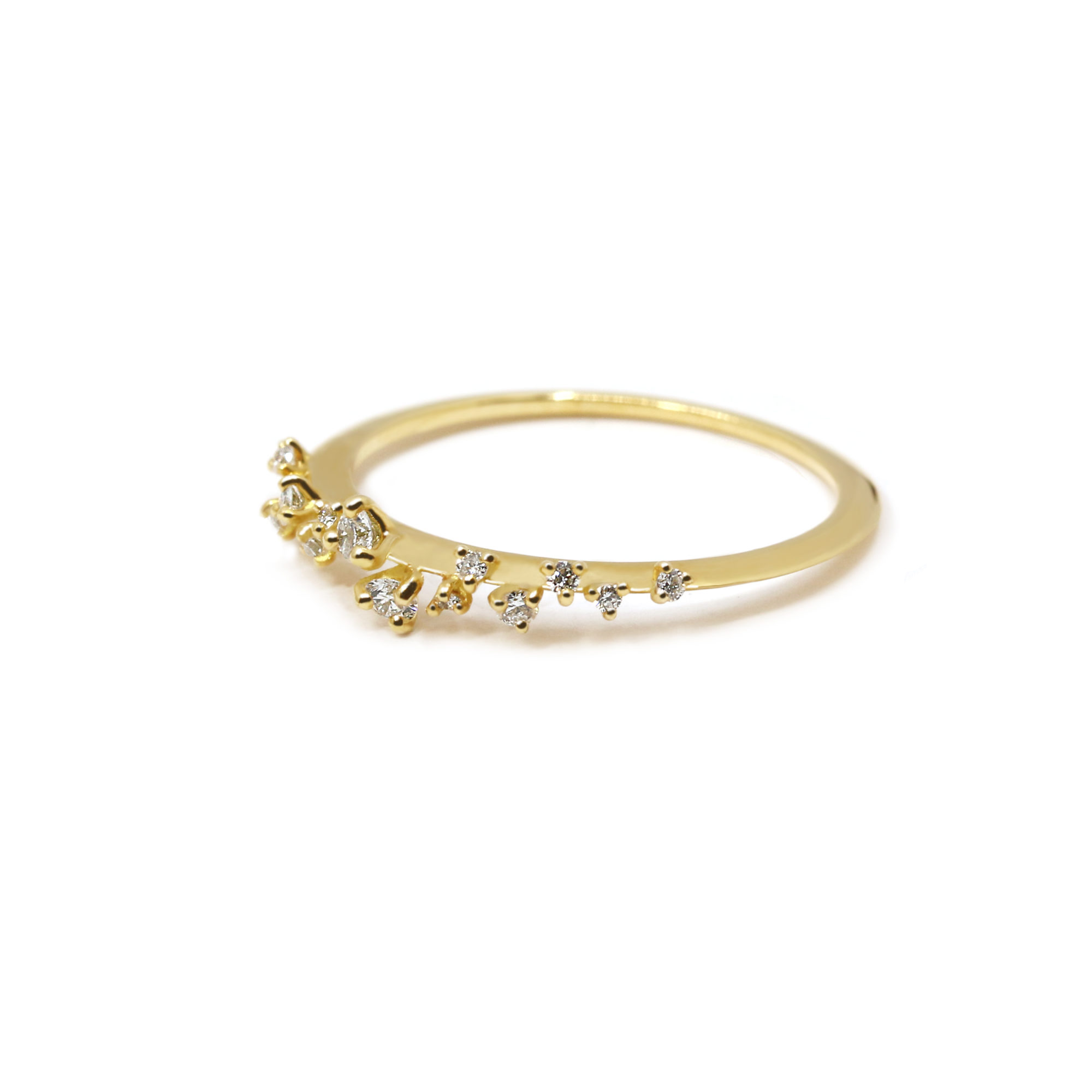 Bague Jardin des Délices or jaune et diamants-2