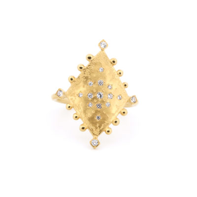 Bague Mystique losange serti cz