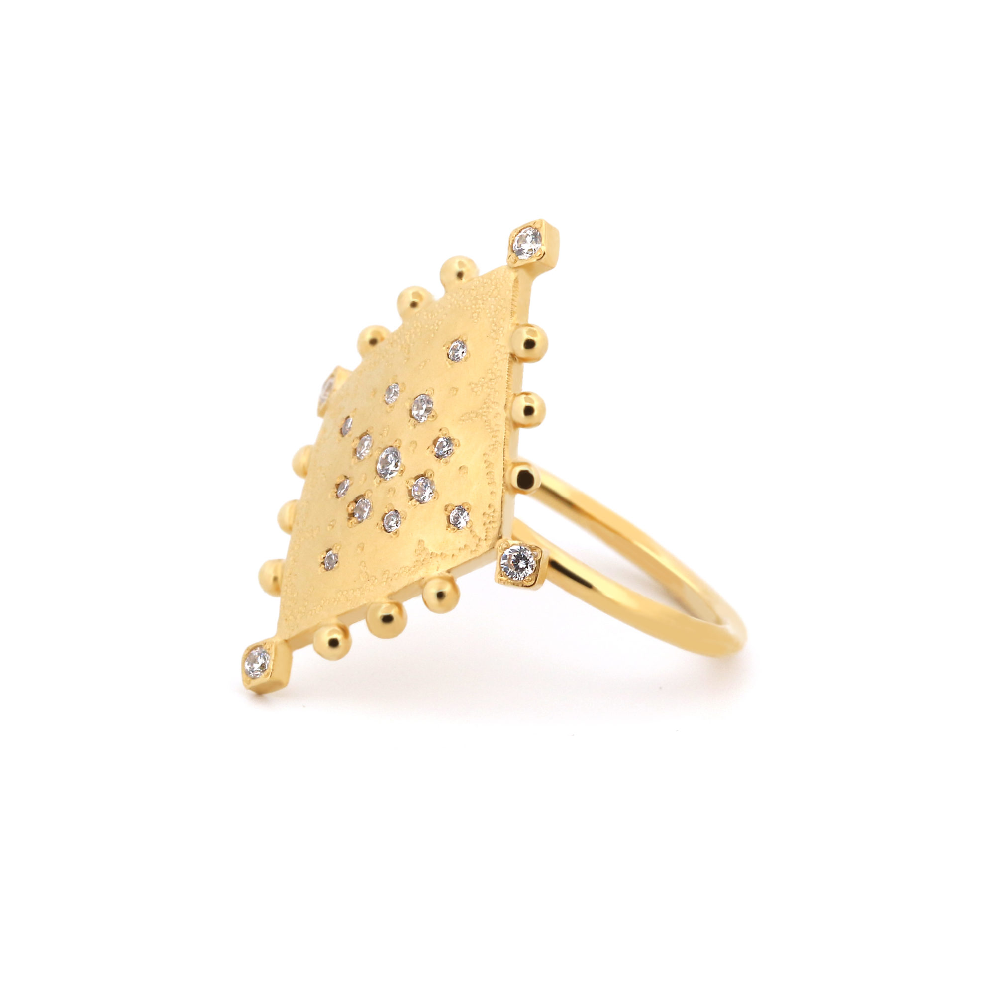 Bague Mystique losange serti cz-2