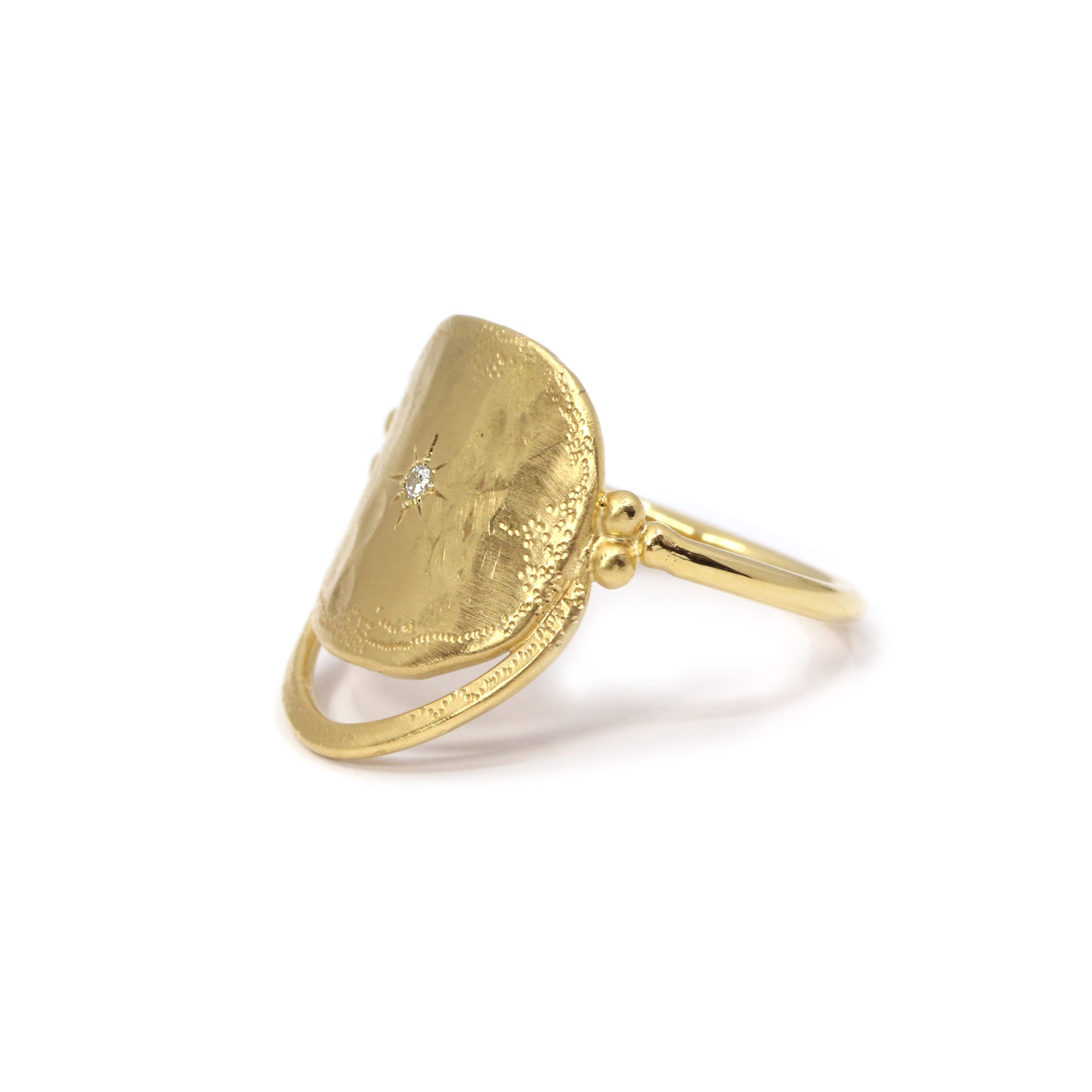Bague Mystique vermeil 1 ligne 1 zircon-5