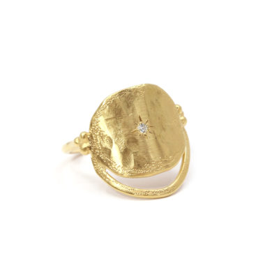 Bague Mystique vermeil 1 ligne zircon-3