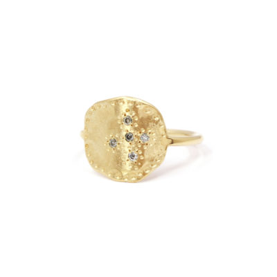 Bague Mystique vermeil diamants gris-1