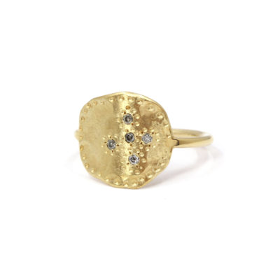 Bague Mystique vermeil diamants gris-1