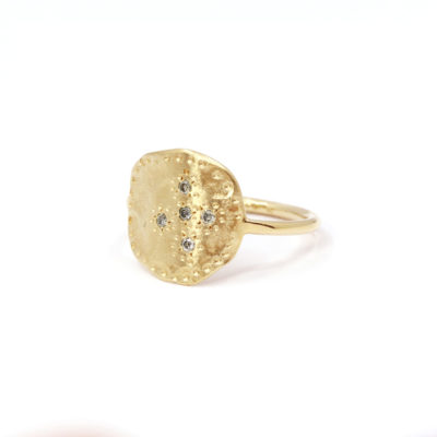 Bague Mystique vermeil diamants gris-2