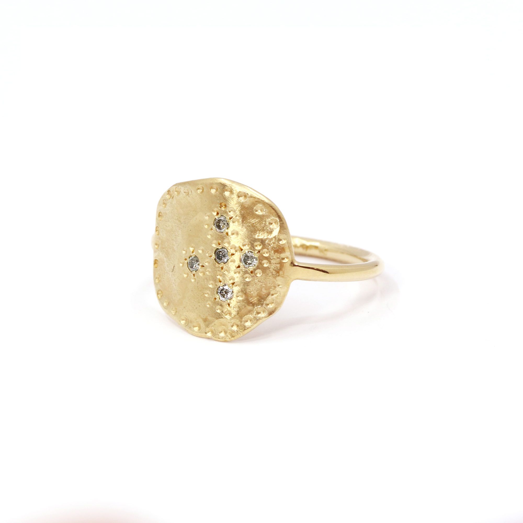 Bague Mystique vermeil diamants gris-2