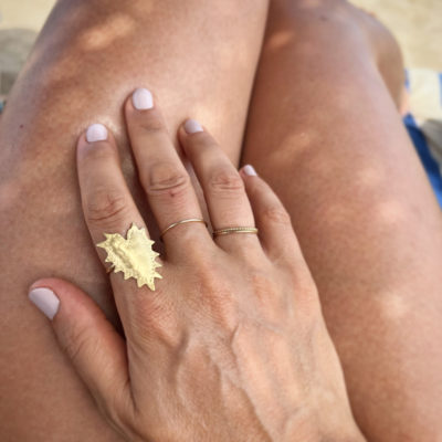 bague exvoto vermeil