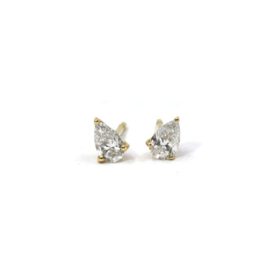 Puces diamant taille poire grand modèle