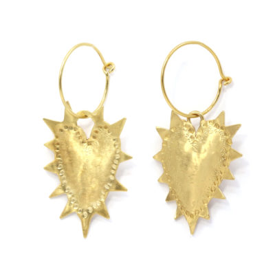 Boucle d'oreille créoles ExVoto vermeil