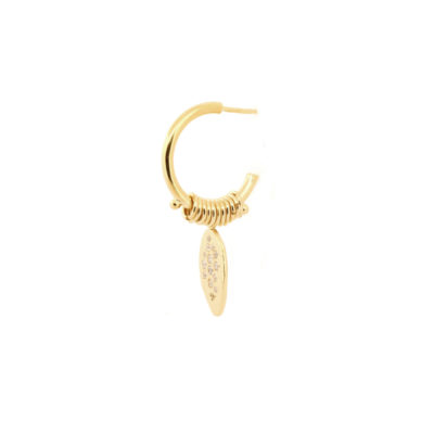 Boucles Urban Tribe longue vermeil et cz