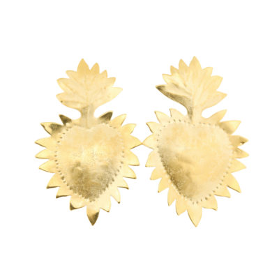 Boucles d'oreilles ExVoto large vermeil