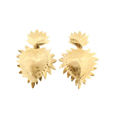 Boucles d'oreilles ExVoto moyennes vermeil
